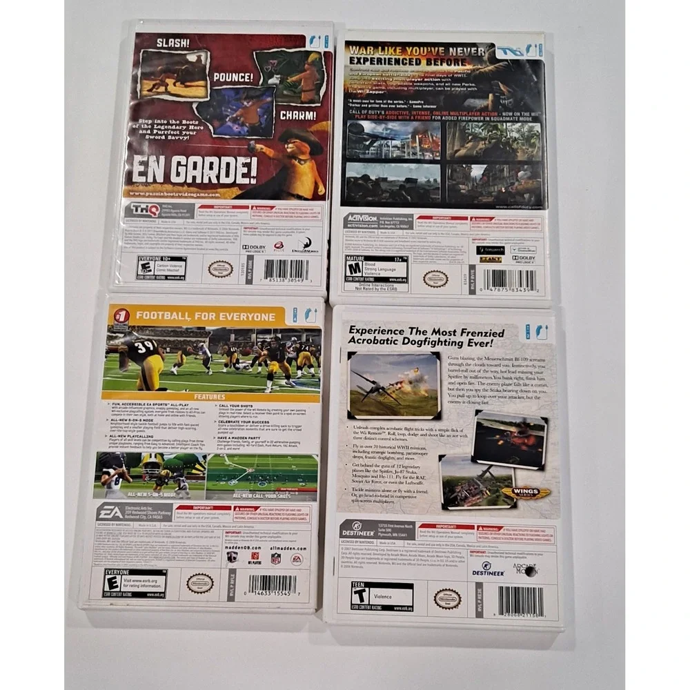 Lot Of 4 Wii Nintendo Games-Free‎ Shipping